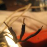 Prep wires for soldering