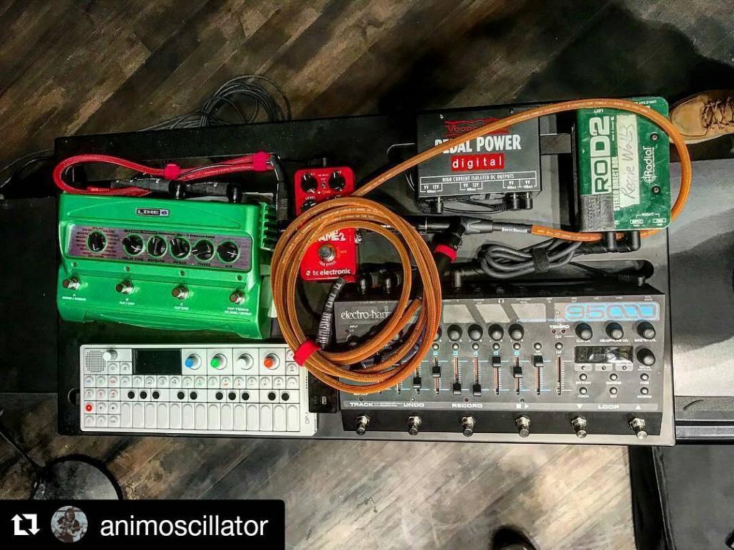 Reggie Watts Looping Pedalboard